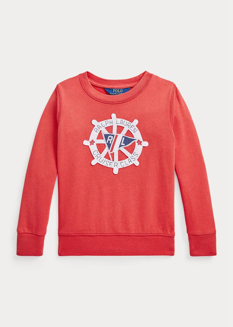 Sudadera Ralph Lauren Niña 1.5-6.5 Años Sailing-Appliqué Spa Terry Chile Rojas UIBNT-7205